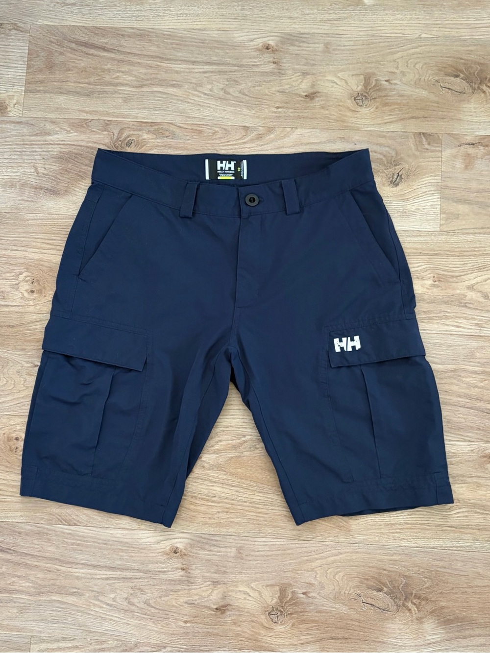 Helly Hansen Outdoor Hiking Adventure Men's Dark Blue Cargo Shorts Sz 32 Waist